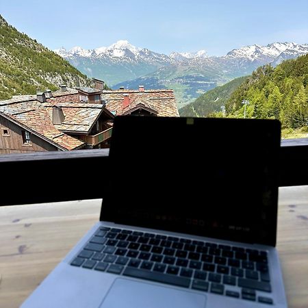 Appartement Style Chalet 5* Vue Mont-Blanc - Arc 1950 Les Arcs  المظهر الخارجي الصورة