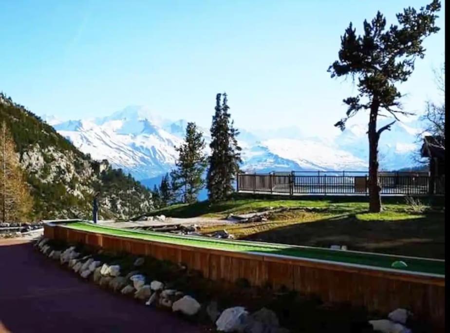Appartement Style Chalet 5* Vue Mont-Blanc - Arc 1950 Les Arcs  المظهر الخارجي الصورة