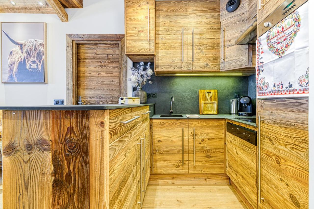 Appartement Style Chalet 5* Vue Mont-Blanc - Arc 1950 Les Arcs  المظهر الخارجي الصورة