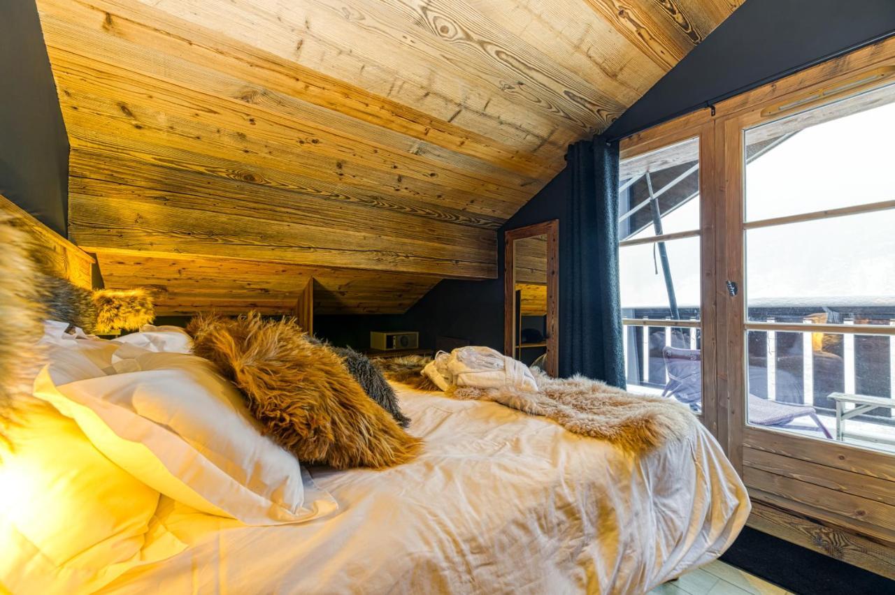 Appartement Style Chalet 5* Vue Mont-Blanc - Arc 1950 Les Arcs  المظهر الخارجي الصورة